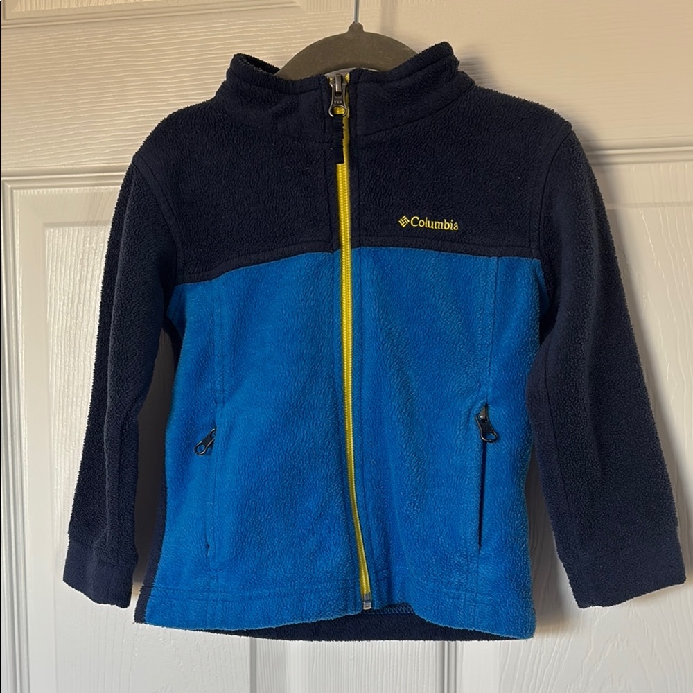 Columbia Blue and Black Fleece Jacket